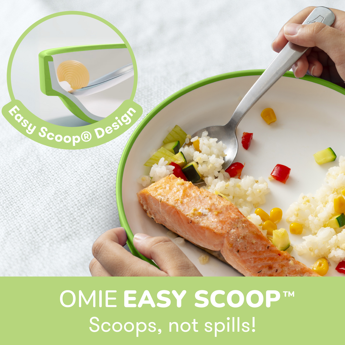 OMIE Easy Scoop Plate (1 Plate + 1 Divider)
