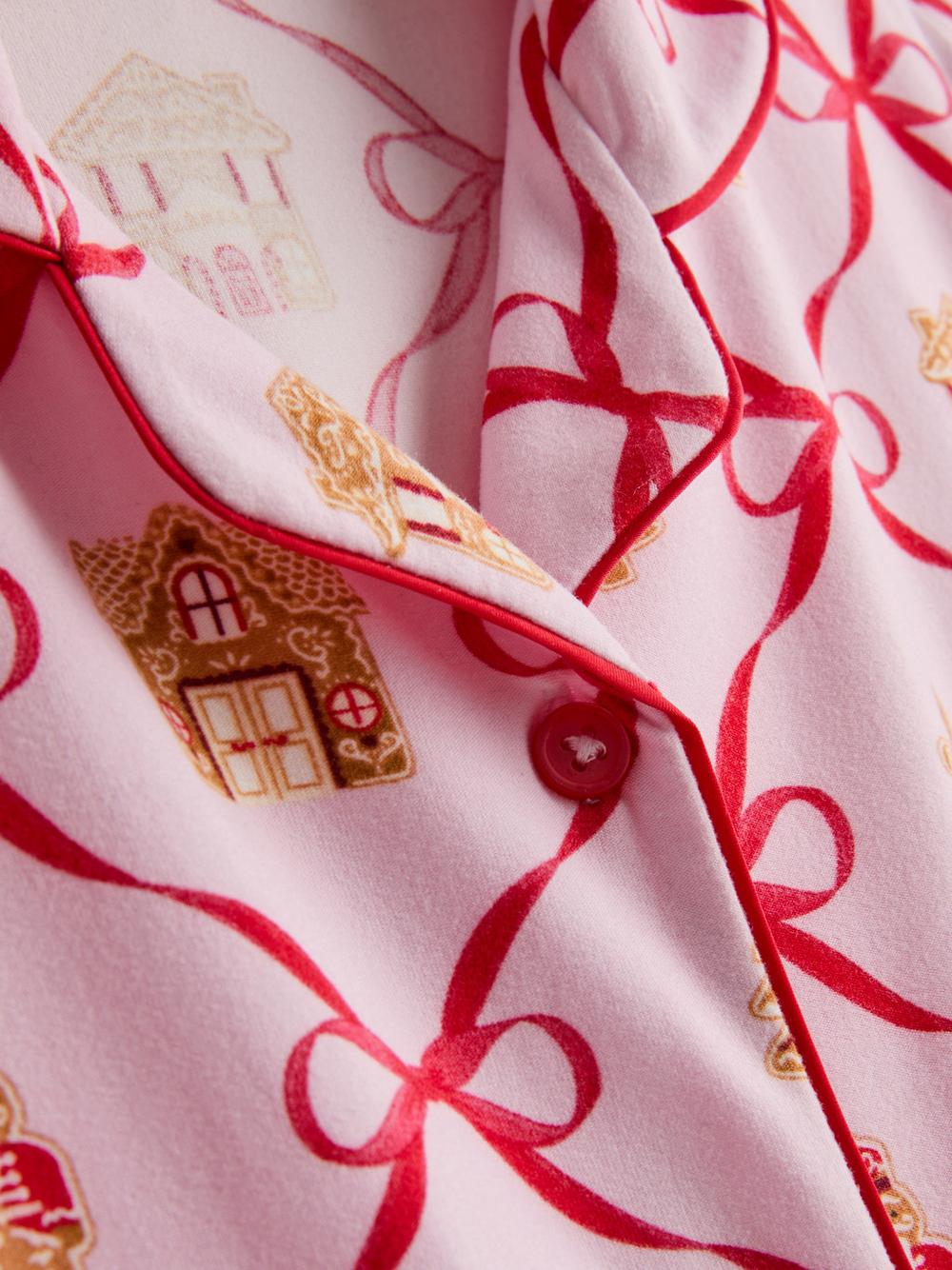 1-15yrs | Kids' Christmas Twinning Gingerbread Shirt Pyjamas