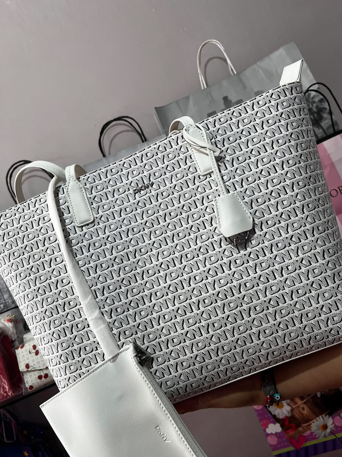 DKNY Saige East West Top Zip Tote Set
