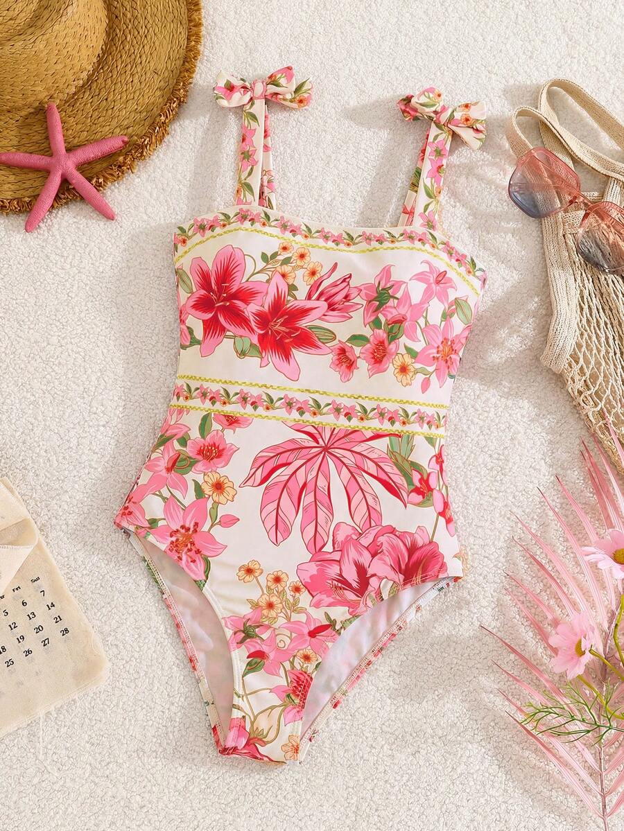 Palm Bloom Swim Set | Woman