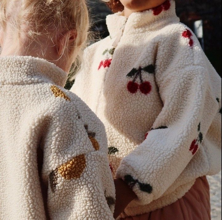 Sherpa Cherry Fleece Jacket