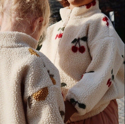Sherpa Cherry Fleece Jacket