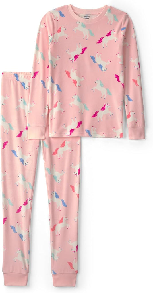 Pink Unicorn Carter's Girls' 2-piece Fleece Pjs