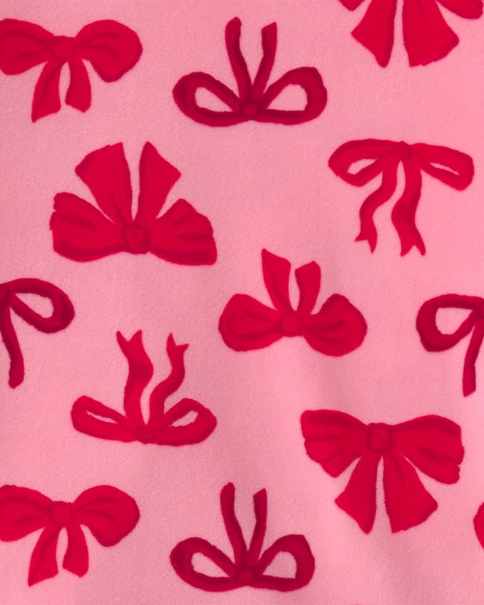 Carter's Girls' 2-piece Fleece Pjs, Ribbons
