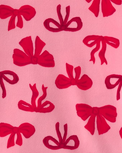 Carter's Girls' 2-piece Fleece Pjs, Ribbons