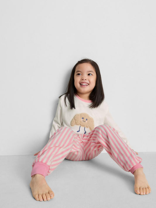 1-9yrs | Croissant Graphic Fleece Pyjamas