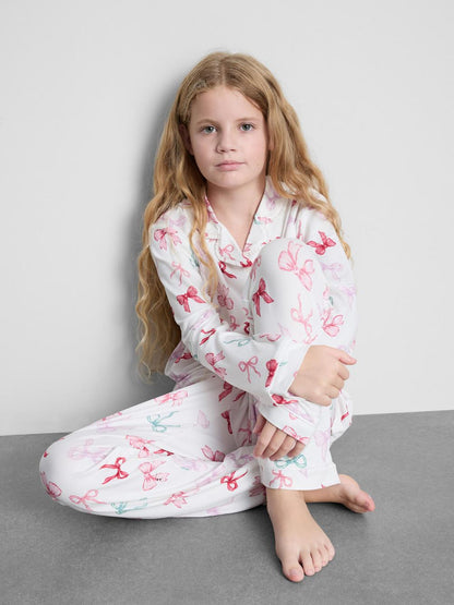 1-15yrs | Bow Graphic Shirt Pyjamas