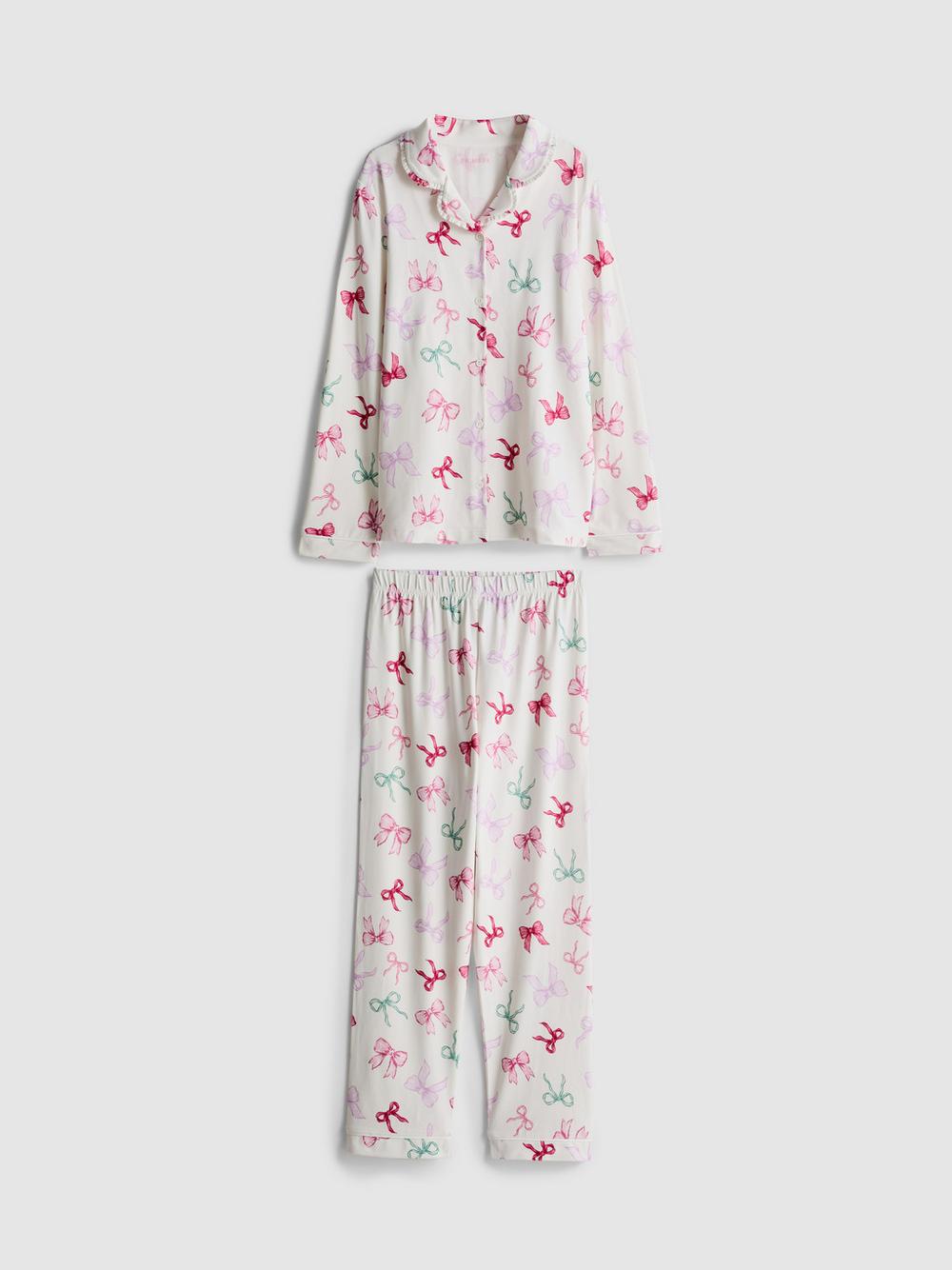 1-15yrs | Bow Graphic Shirt Pyjamas