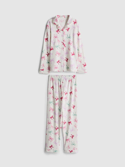 1-15yrs | Bow Graphic Shirt Pyjamas