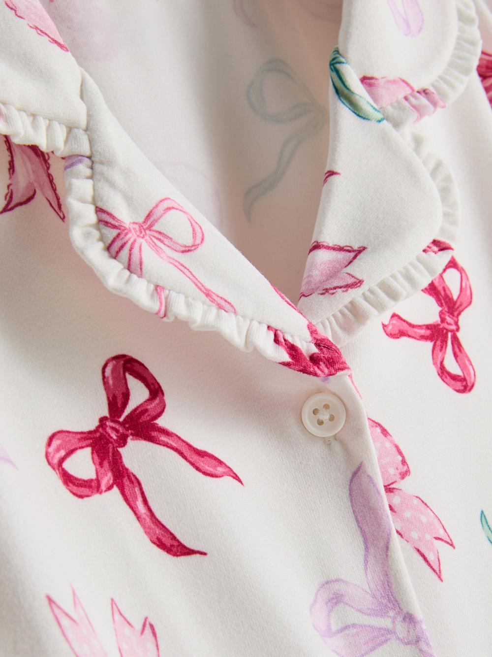 1-15yrs | Bow Graphic Shirt Pyjamas