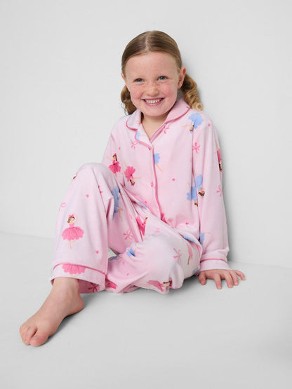1-9yrs | Ballerina Graphic Cosy Shirt Pyjamas