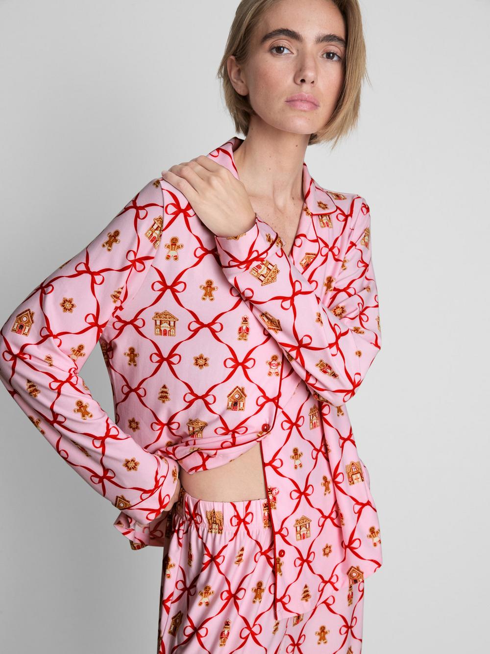 Gingerbread Christmas Boyfriend Pyjamas