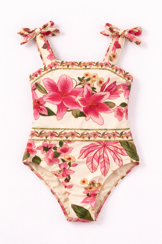 Palm Bloom Swim Set | Woman