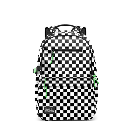 Ellis Backpack, Black and White Checkmate (6+ years)