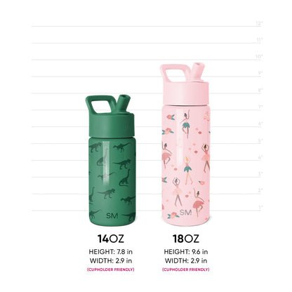 Summit Kids Water Bottle with Straw Lid, Buzz and Woody Adventures
