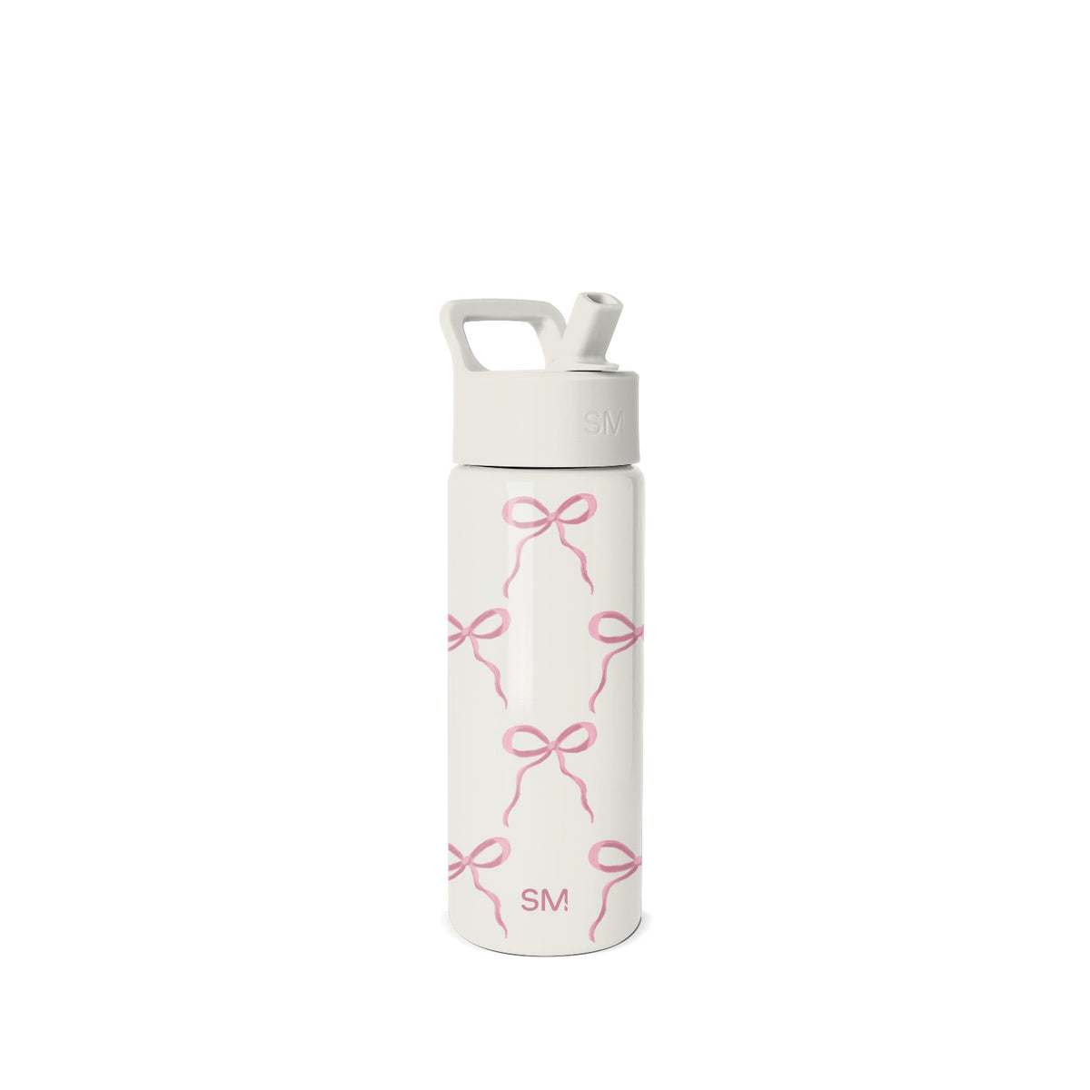 Summit Kids Water Bottle with Straw Lid, Bows