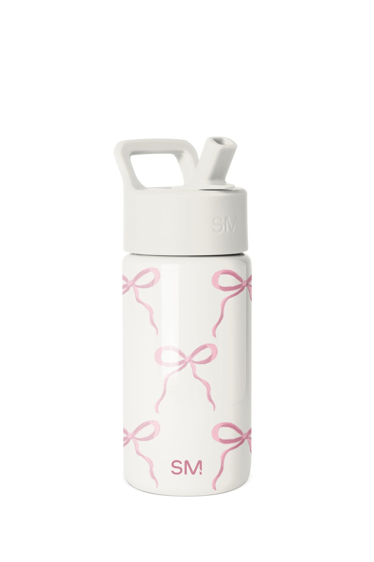 Summit Kids Water Bottle with Straw Lid, Bows