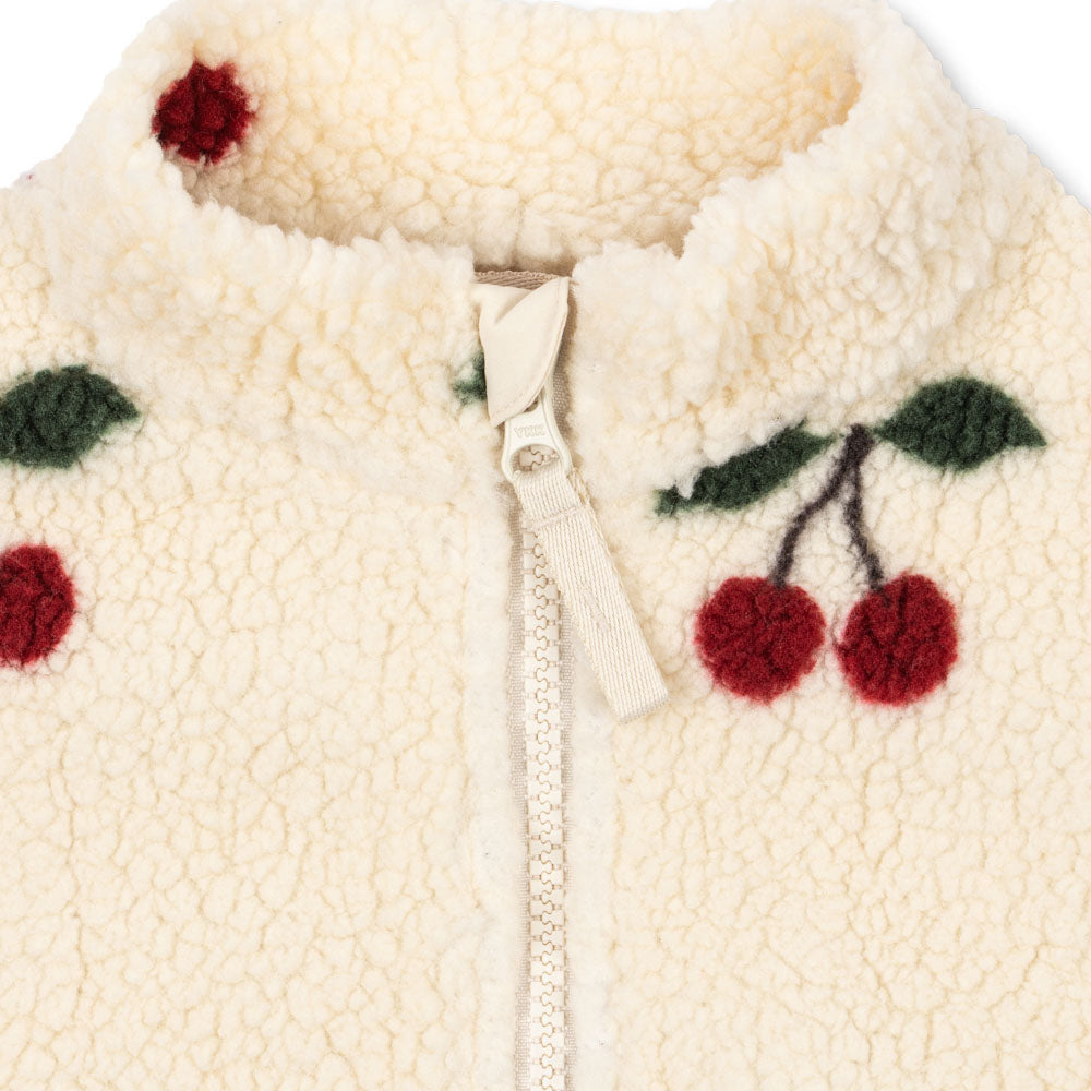 Sherpa Cherry Fleece Jacket